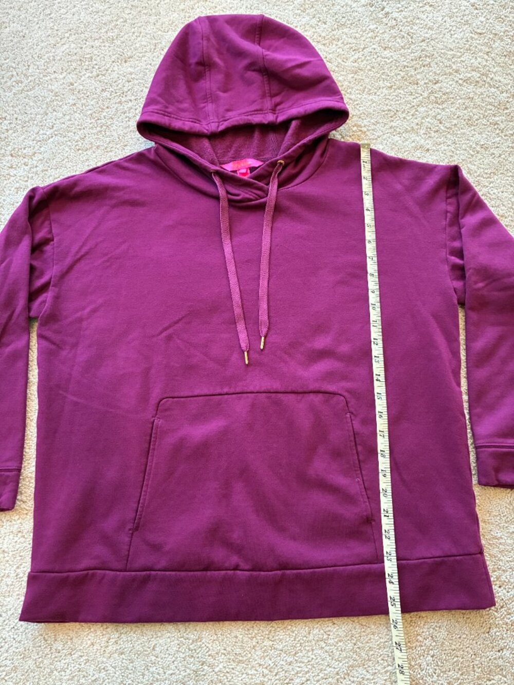 NWOT Lilly Pulitzer Magenta Pullover Hoodie Sweatshirt - Picture 10 of 11